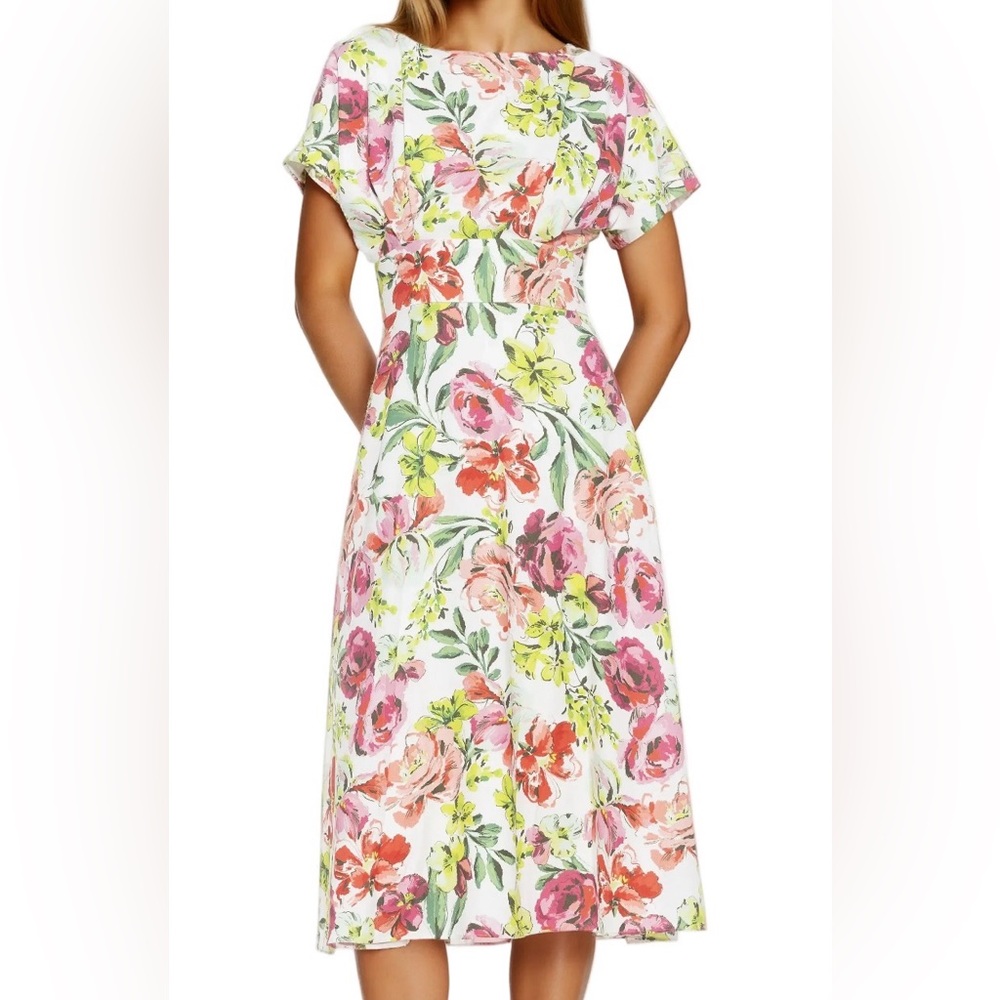 NWT Alexia Admor Multicolor Floral Midi Dress